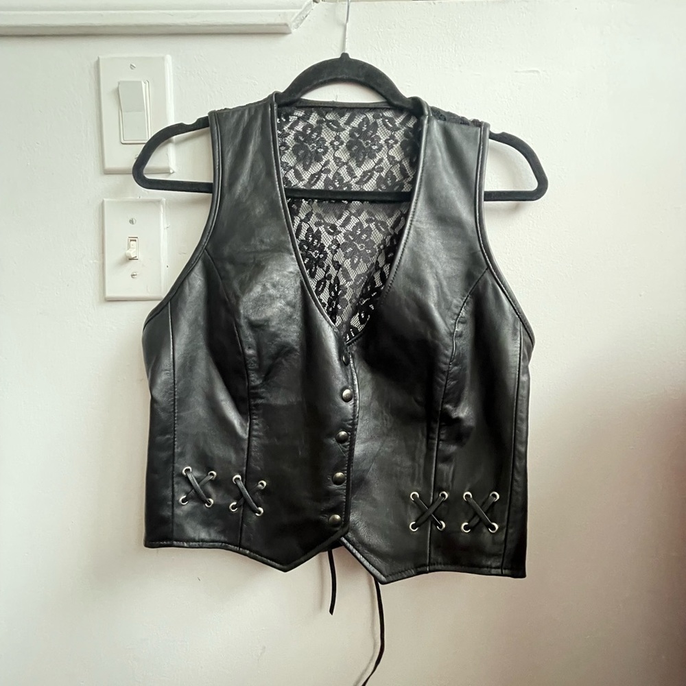 pretty leather vest
